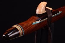 Brown Ebony Native American Flute, Minor, Mid G-4, #G26B